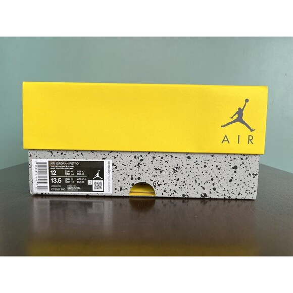Nike Air Jordan 4 Retro "Lightning" Yellow 2021 Men's Size 12 CT8527-700 - Picture 11 of 11